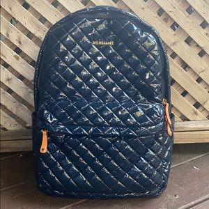 MZ WALLACE METRO BACKPACK LAQUER in DAWN NAVY BLUE - RARE!